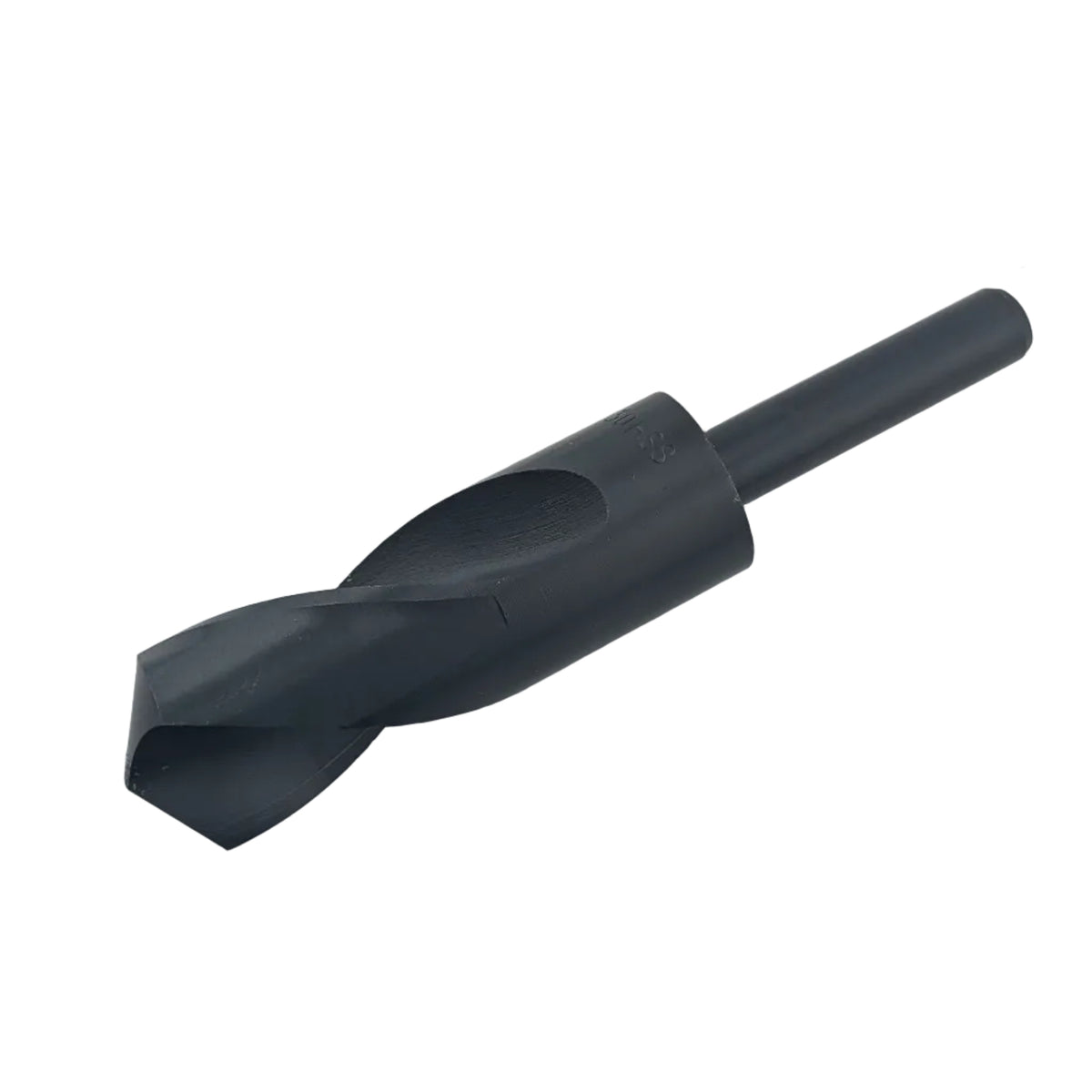 30mm HSS black oxide drill bit with 1/2 inch reduced straight shank