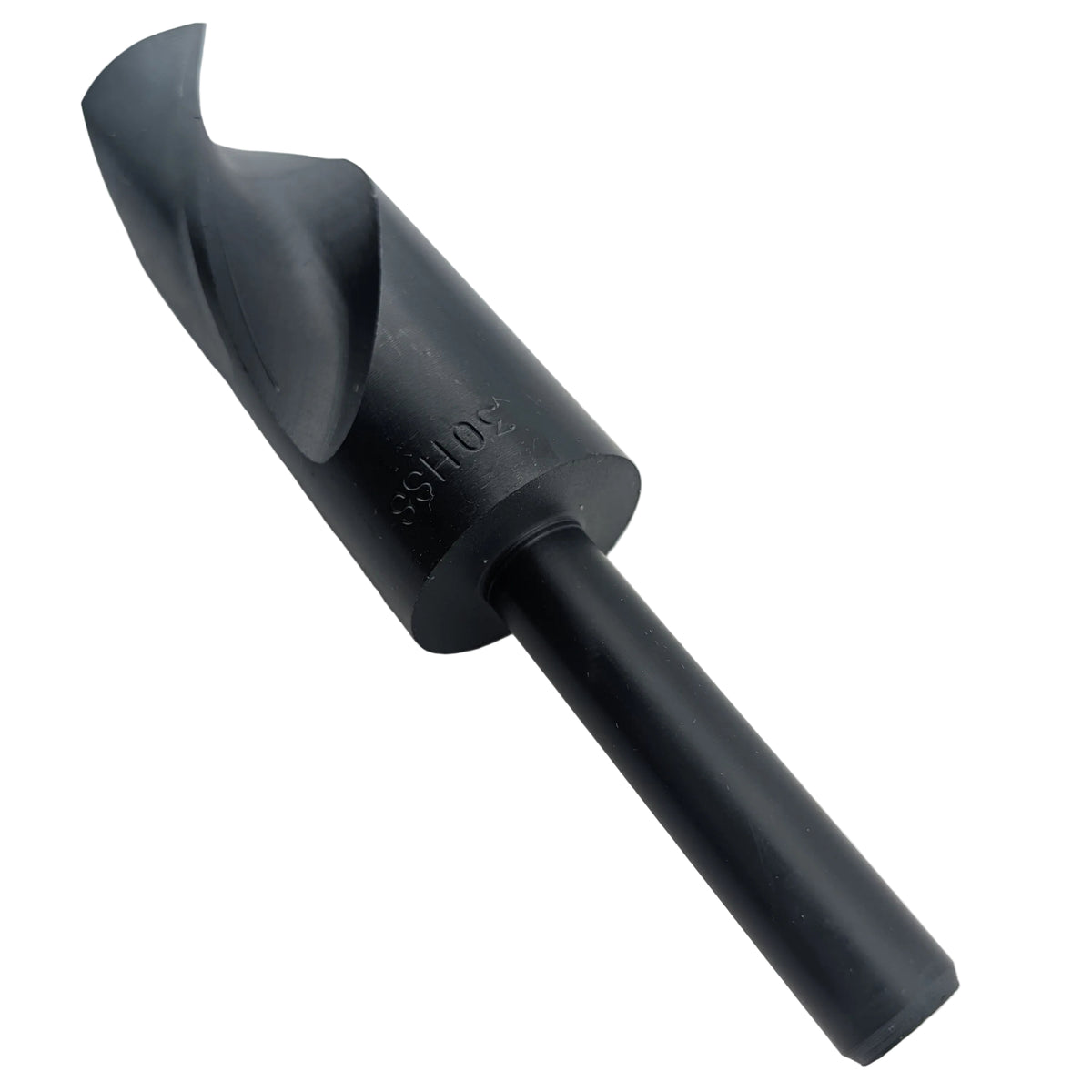 30mm HSS black oxide drill bit with 1/2 inch reduced straight shank