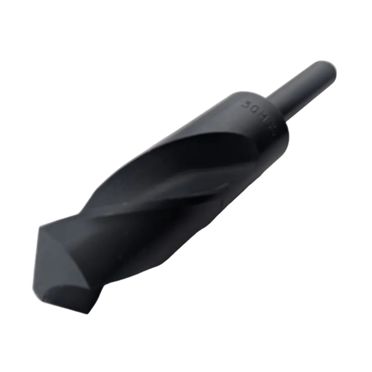 30mm HSS black oxide drill bit with 1/2 inch reduced straight shank
