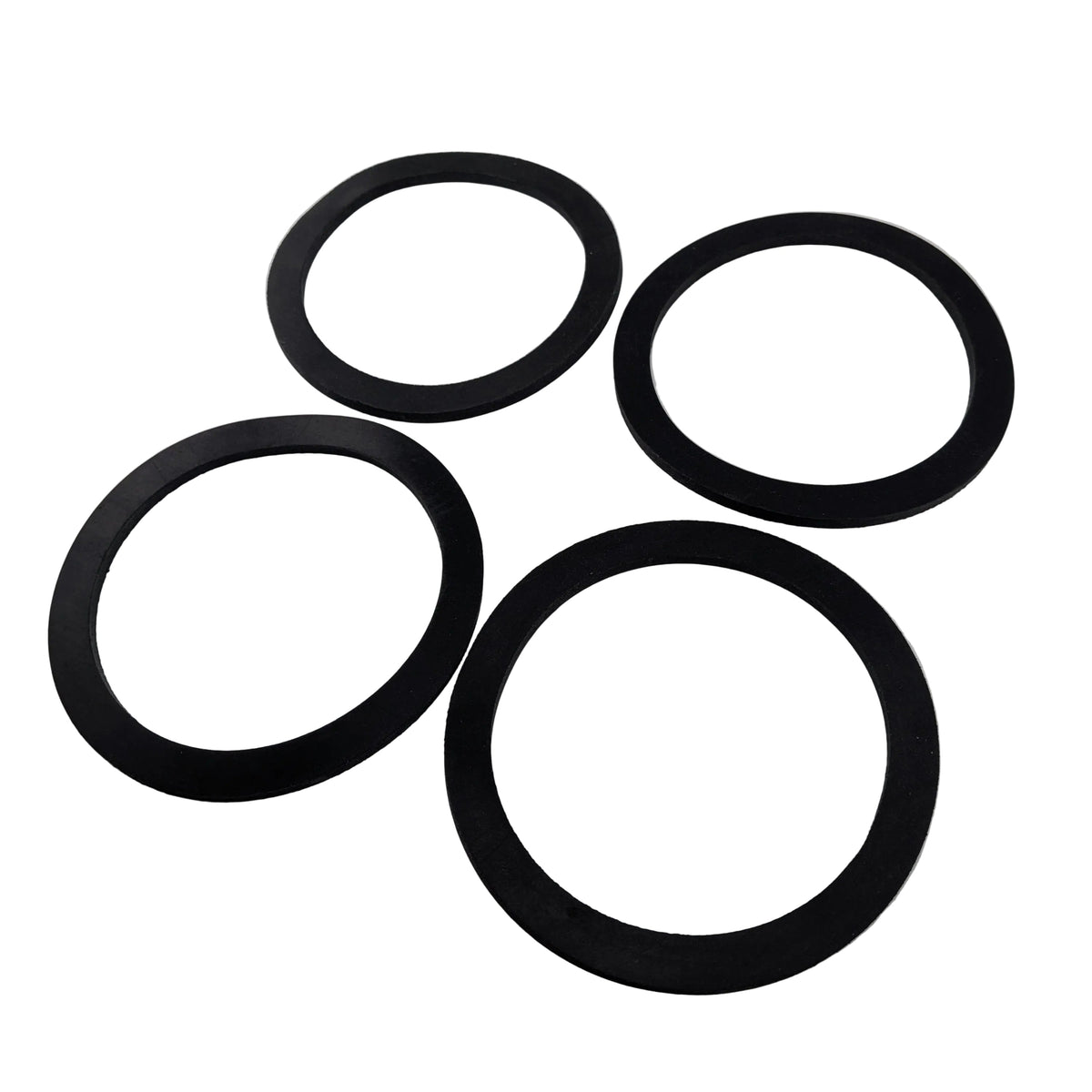 4 pack 90mm shower tray waste rubber seals, 105 x 85 x 4mm