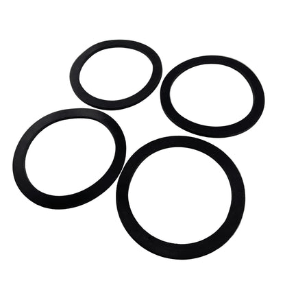 4 pack 90mm shower tray waste rubber seals, 105 x 85 x 4mm