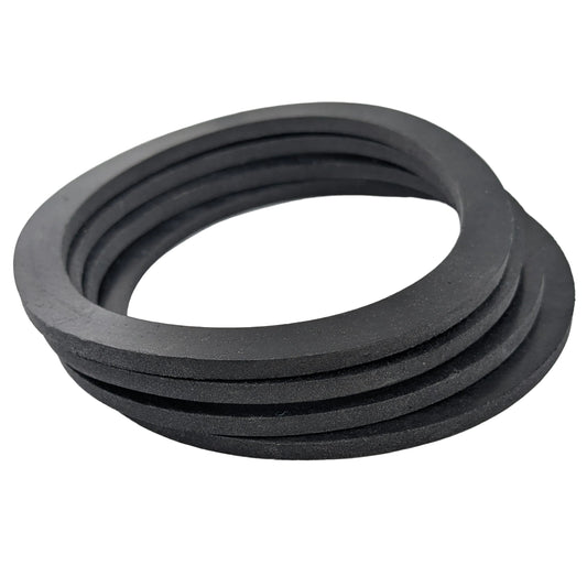 4 pack 90mm shower tray waste rubber seals, 105 x 85 x 4mm