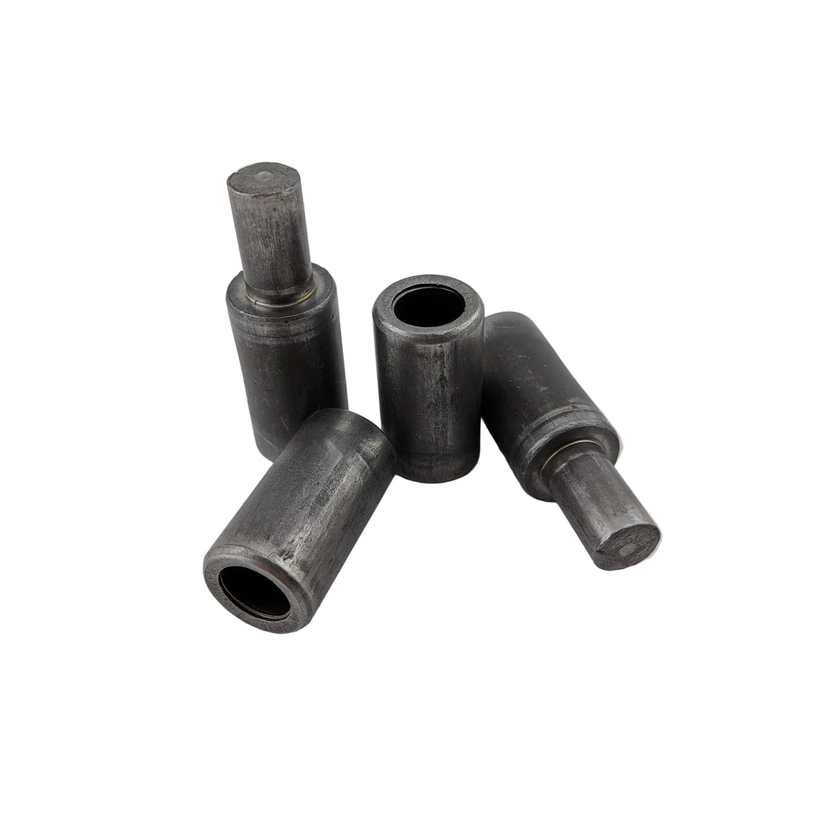 2 pair weld on barrel hinges 73mm x 20mm male to female