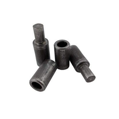 2 pair weld on barrel hinges 73mm x 20mm male to female