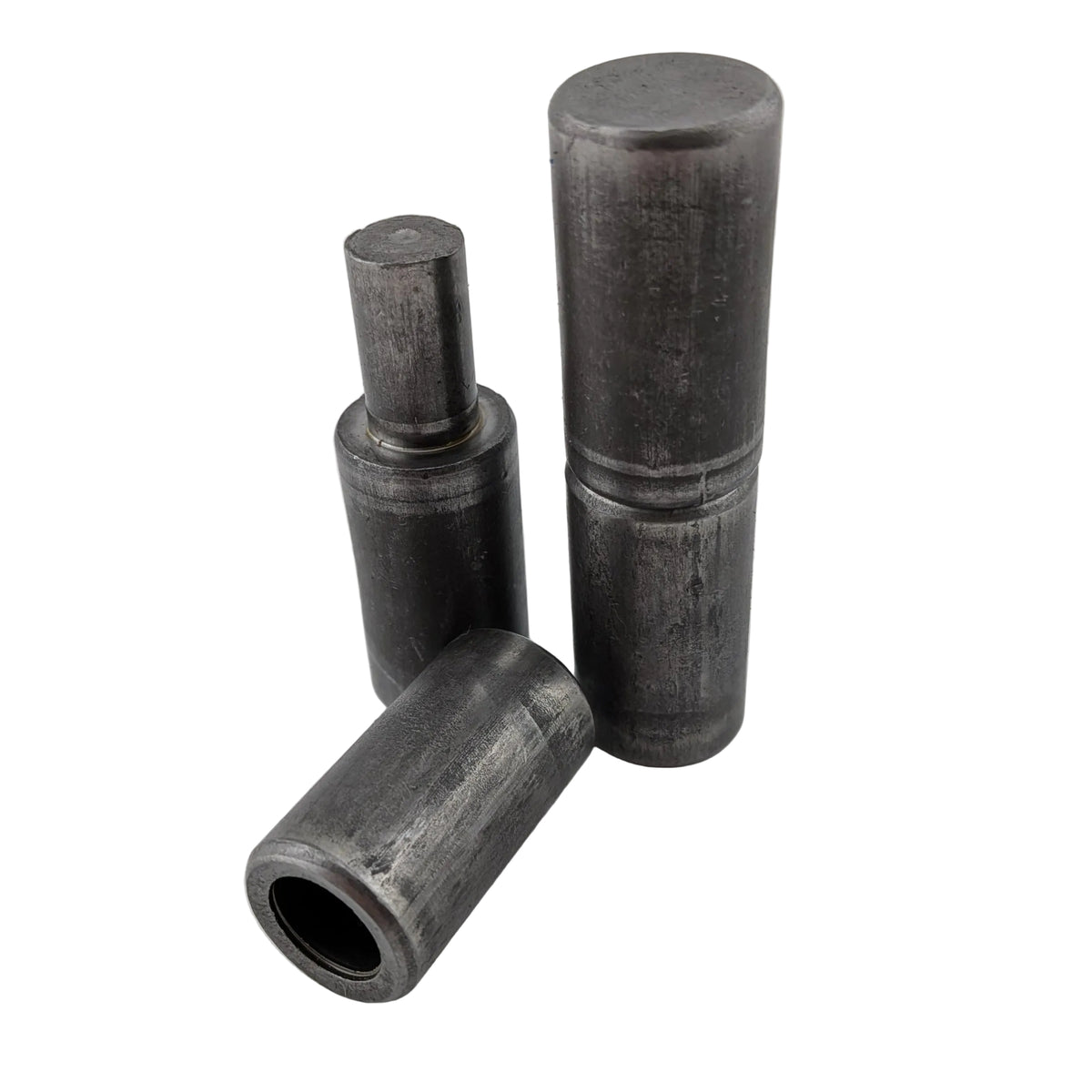 2 pair weld on barrel hinges 73mm x 20mm male to female