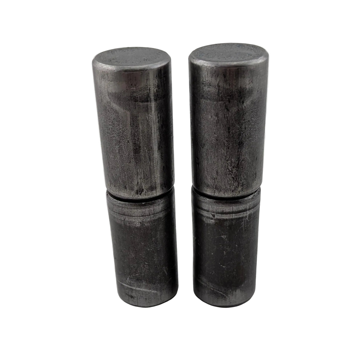2 pair weld on barrel hinges 73mm x 20mm male to female