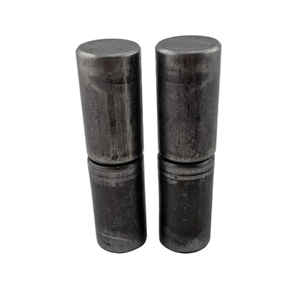 2 pair weld on barrel hinges 73mm x 20mm male to female
