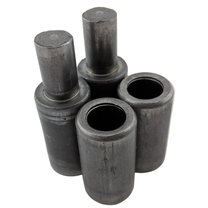 2 pair weld on barrel hinges 73mm x 20mm male to female