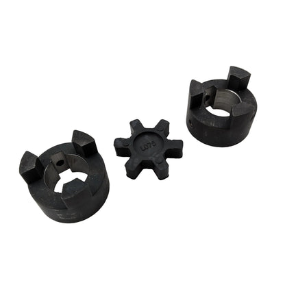 Flexible shaft coupling 24mm to 25mm motor coupler, 51 x 44mm