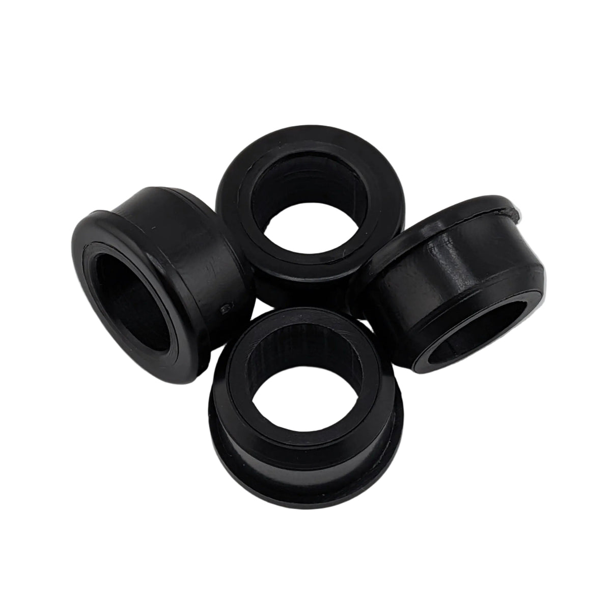 4 pack wheel axle reducing bushes for sack truck and trolley wheels, 1 inch to 0.6 inch