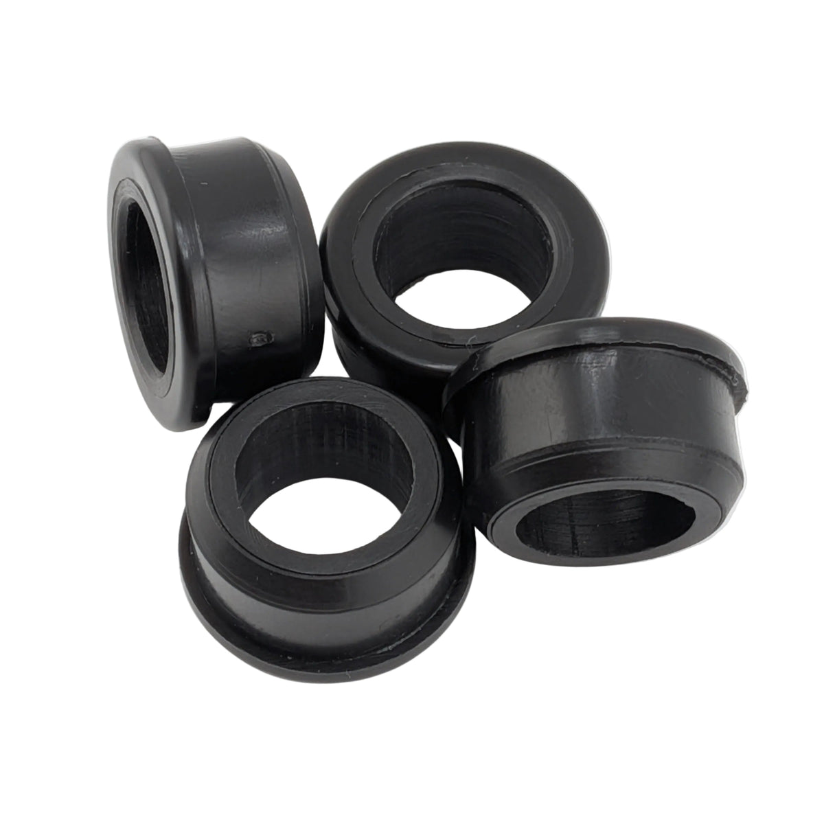 4 pack wheel axle reducing bushes for sack truck and trolley wheels, 1 inch to 0.6 inch