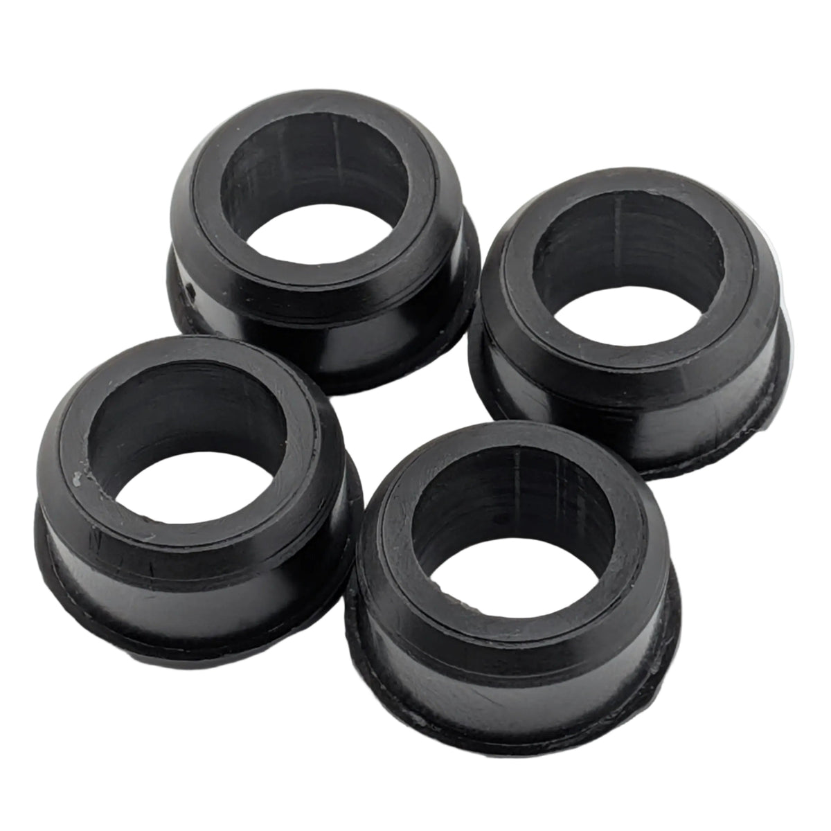 4 pack wheel axle reducing bushes for sack truck and trolley wheels, 1 inch to 0.6 inch