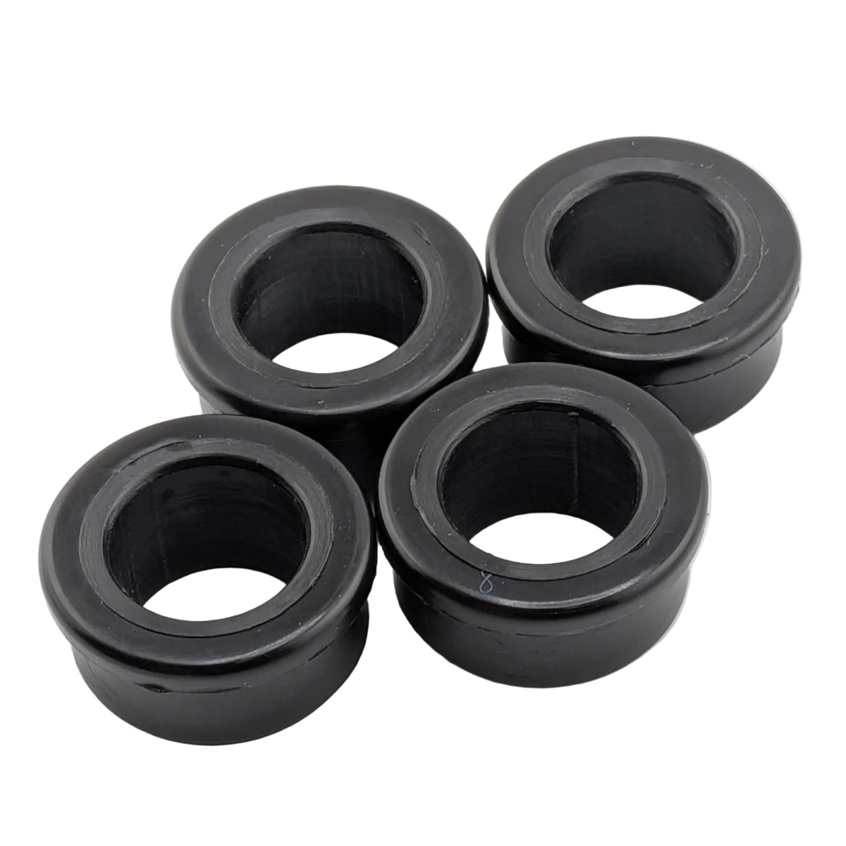 4 pack wheel axle reducing bushes for sack truck and trolley wheels, 1 inch to 0.6 inch