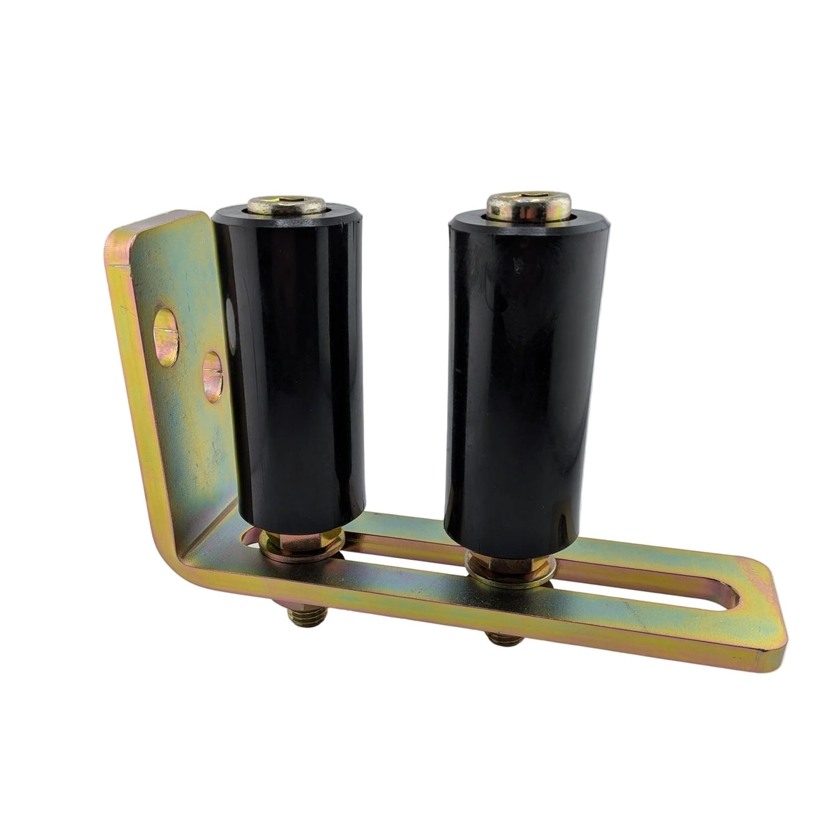 Adjustable 3 inch sliding gate nylon roller guide with L-shaped bracket