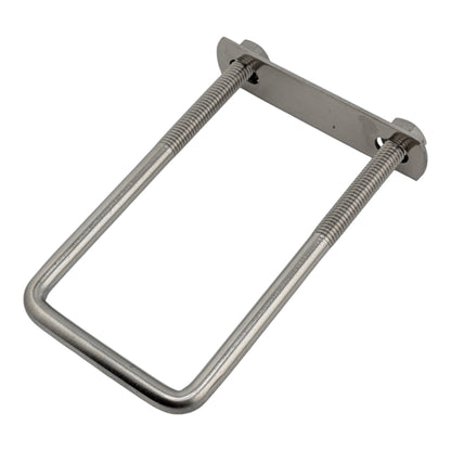 5 pack M8 square U-bolts with nuts and plates, 52mm inner width, 120mm length