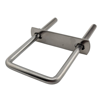 5 pack M8 square U-bolts with nuts and plates, 52mm inner width, 120mm length