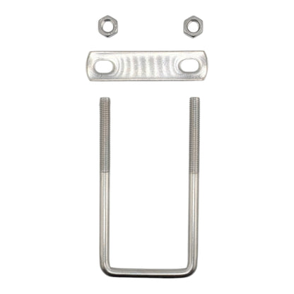 5 pack M8 square U-bolts with nuts and plates, 52mm inner width, 120mm length