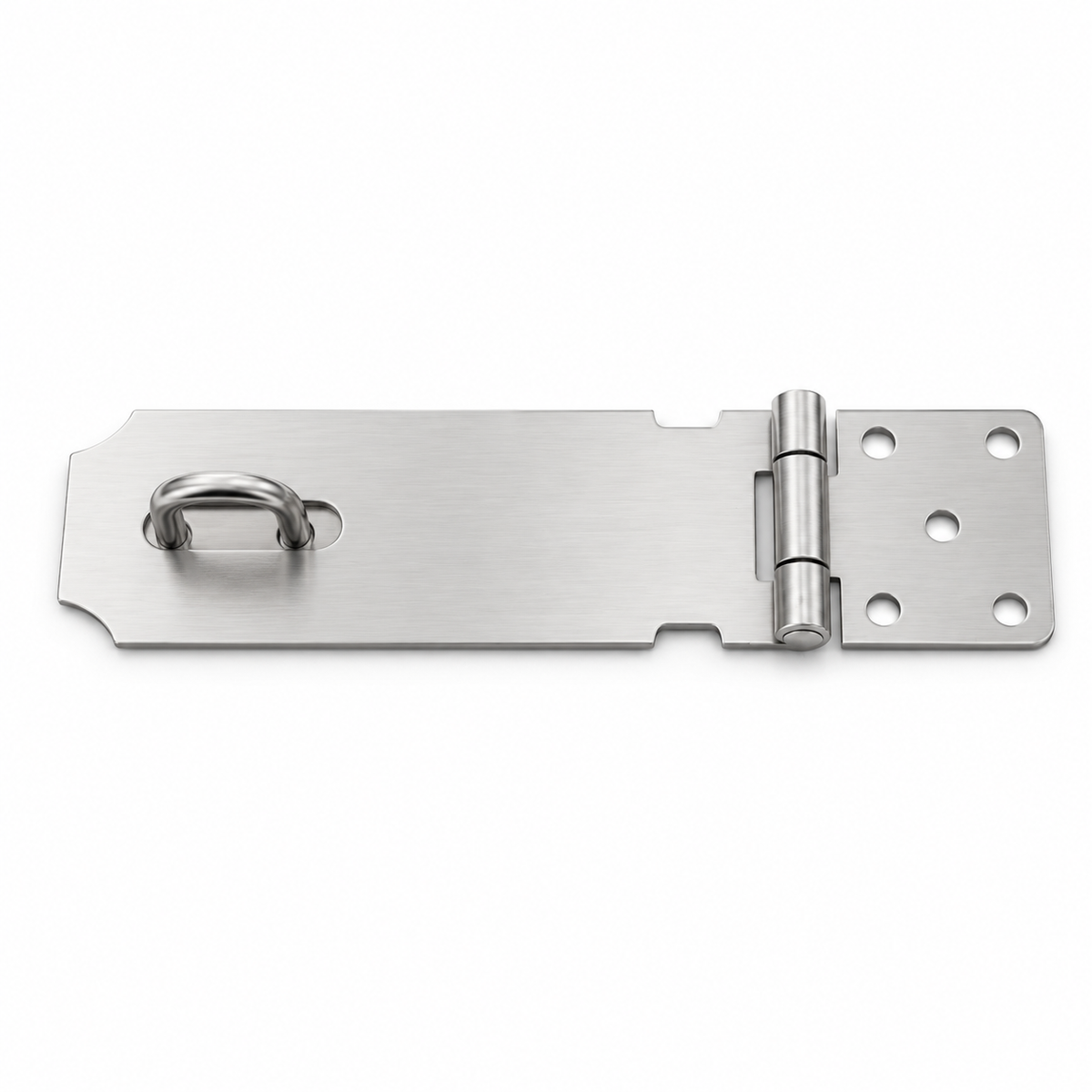 Stainless steel hasp and staple shed door lock, 159mm
