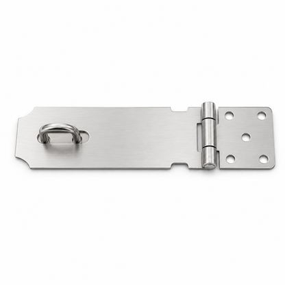 Stainless steel hasp and staple shed door lock, 159mm