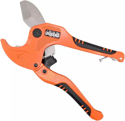 Ratcheting Pipe Cutter 42mm Max Diameter for PVC, PEX & PPR Plastic Pipe/Hoses