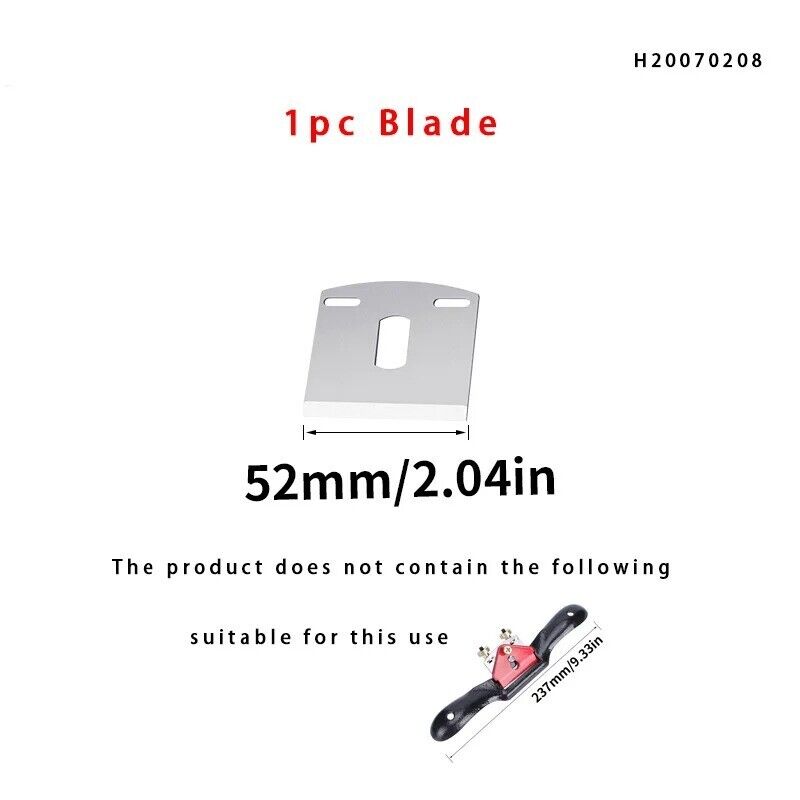 Replacement 52mm Wood Planer Blade for Spokeshave - Carpentry Woodworking