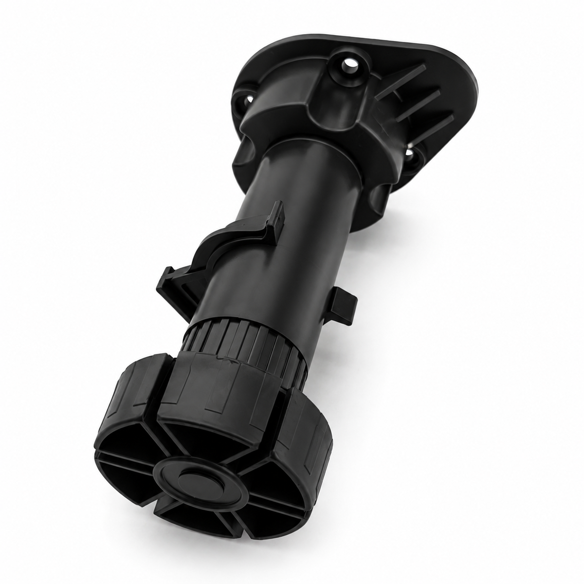 4 black adjustable kitchen unit cabinet legs, 120mm to 150mm height