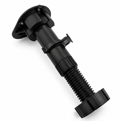 4 black adjustable kitchen unit cabinet legs, 120mm to 150mm height