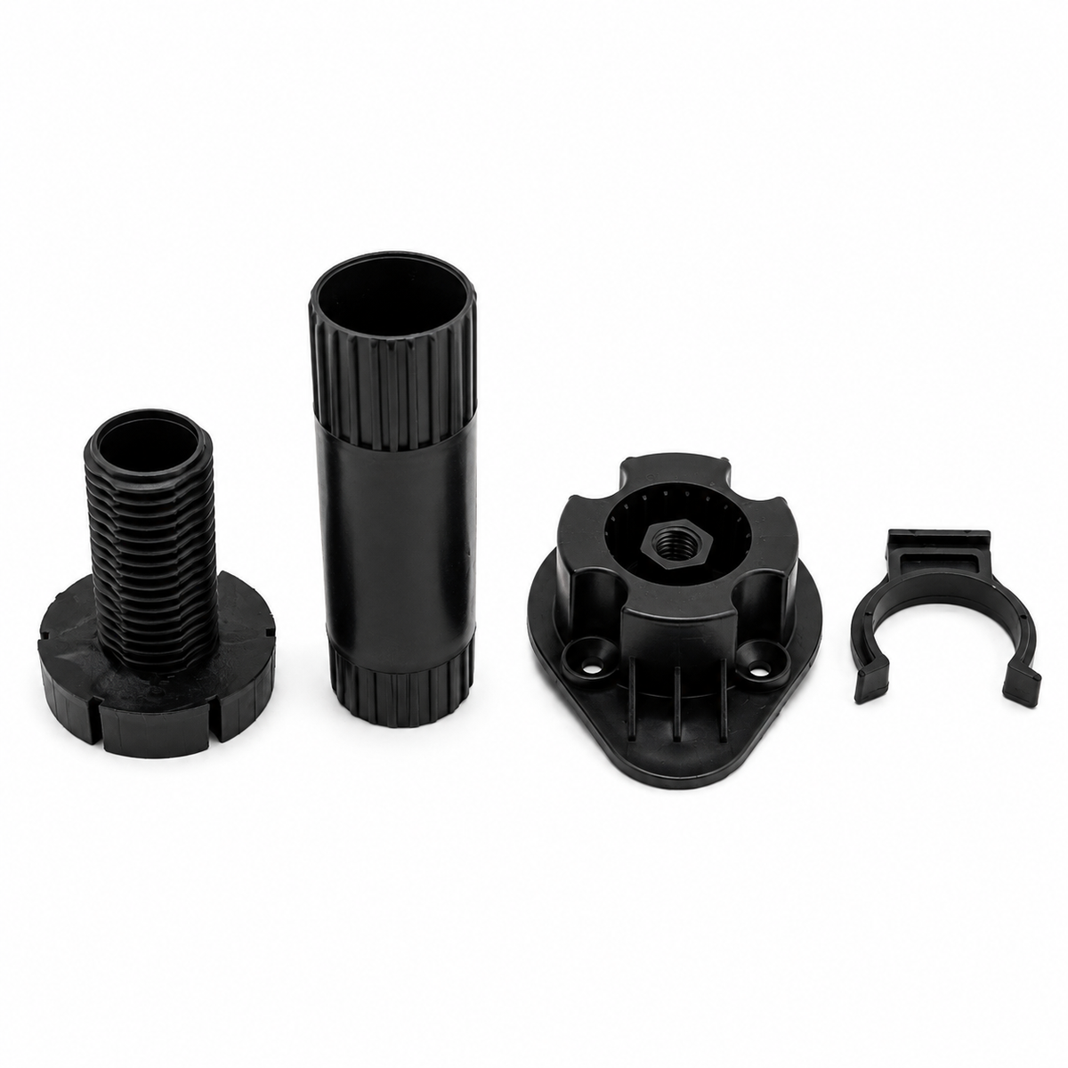 4 black adjustable kitchen unit cabinet legs, 120mm to 150mm height