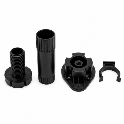 4 black adjustable kitchen unit cabinet legs, 120mm to 150mm height