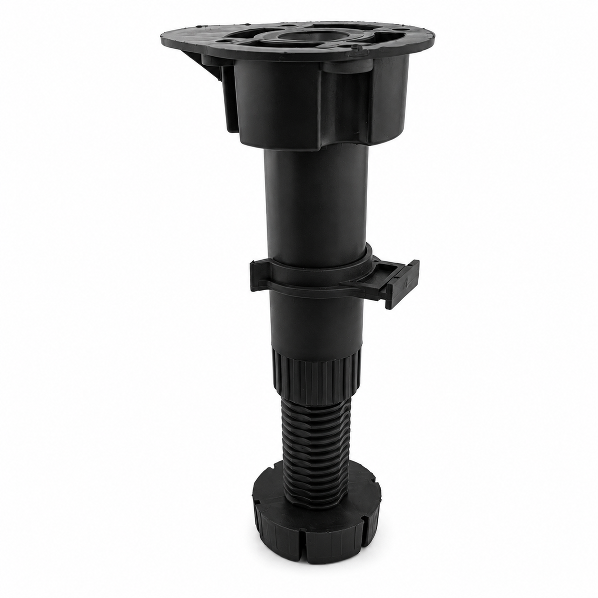 4 black adjustable kitchen unit cabinet legs, 120mm to 150mm height