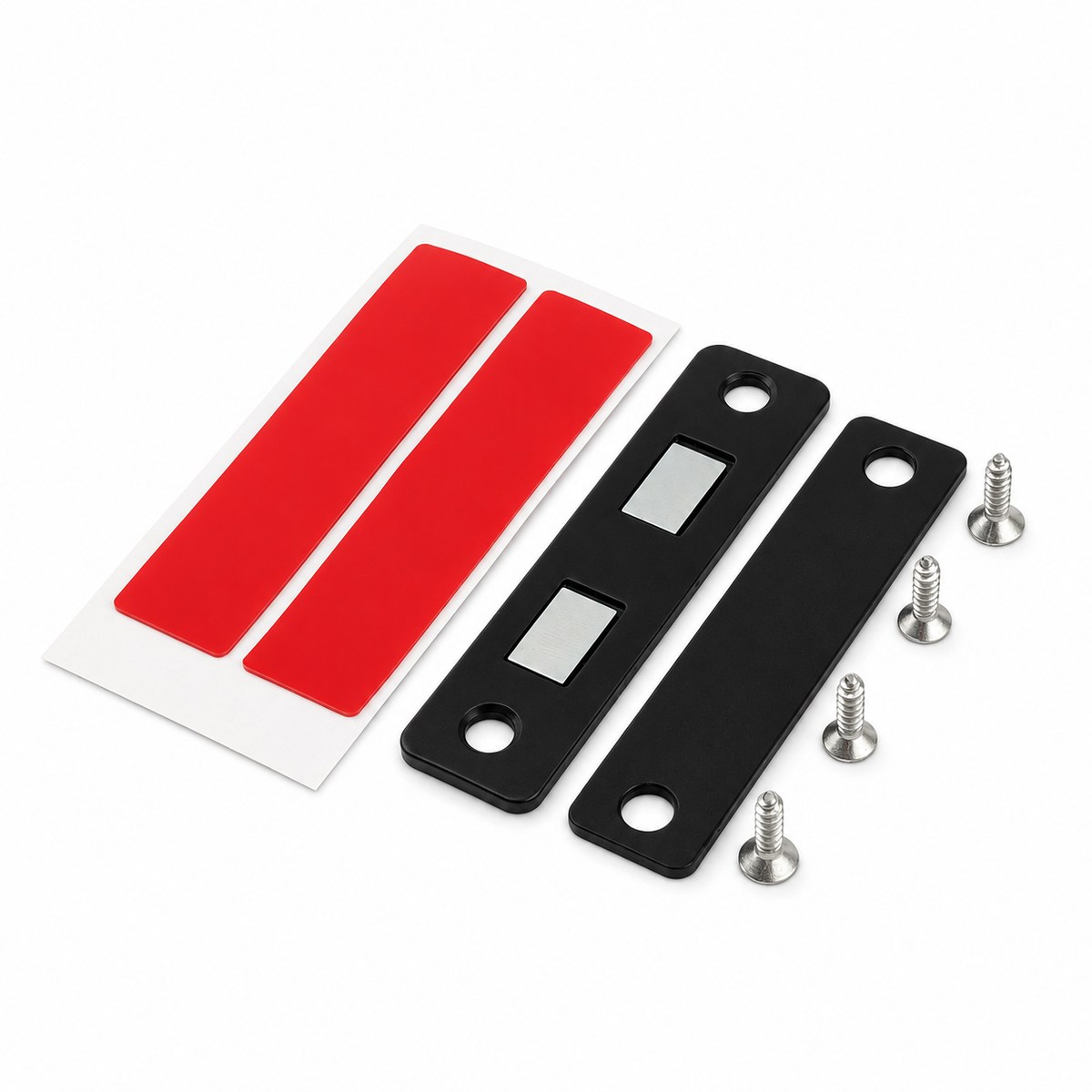4 pack black ultra thin magnetic cabinet door catches