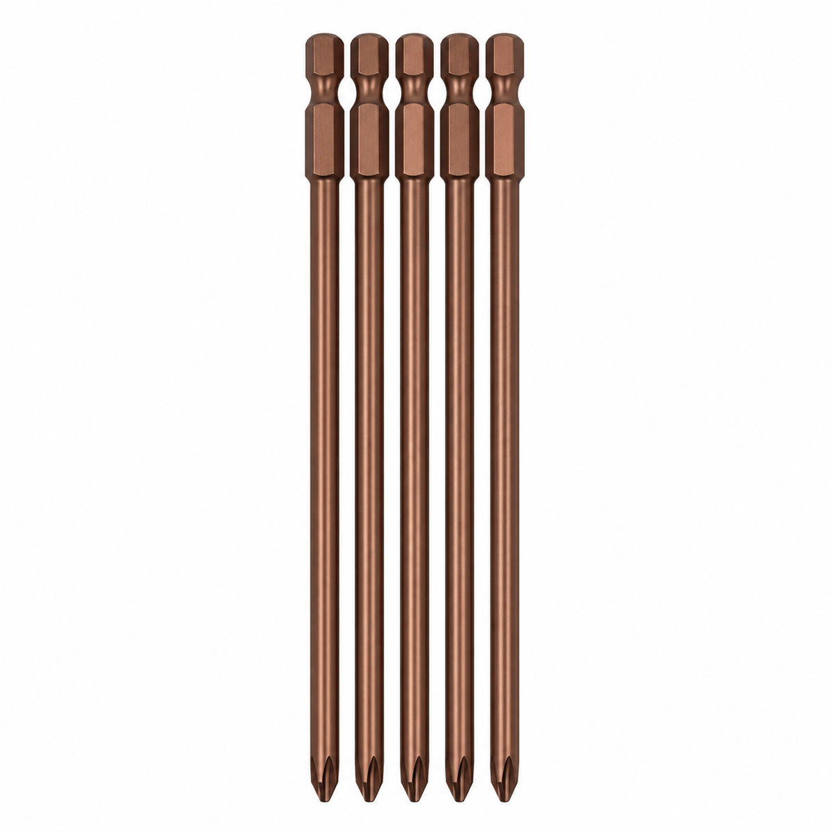 5 pack 150mm PH2 S2 autofeed collated drywall screwdriver gun bits