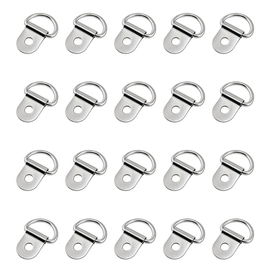 20 pack stainless steel D ring lashing eyelets tie down rings