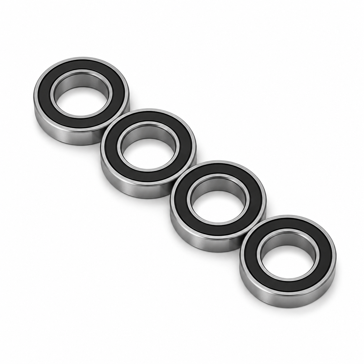 4 pack MR18307-2RS bicycle hub ball bearings, 18x30x7mm