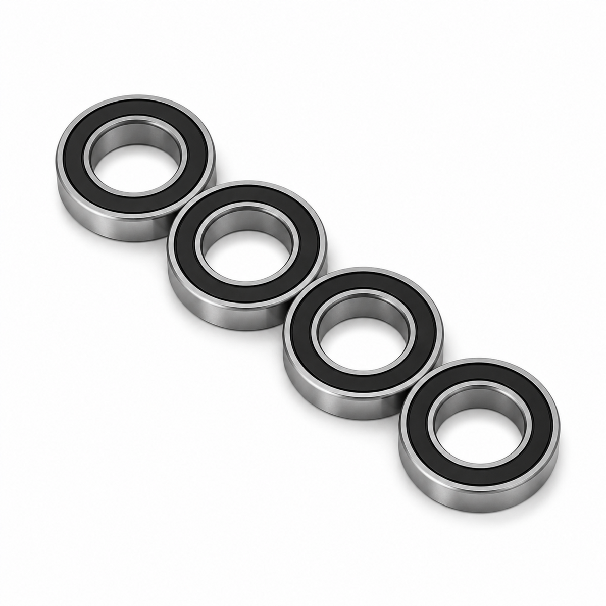 4 pack MR18307-2RS bicycle hub ball bearings, 18x30x7mm