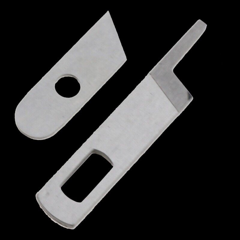 Upper & Lower Cutter Blades Fits Singer Serger Overlock Machine Compatible Parts