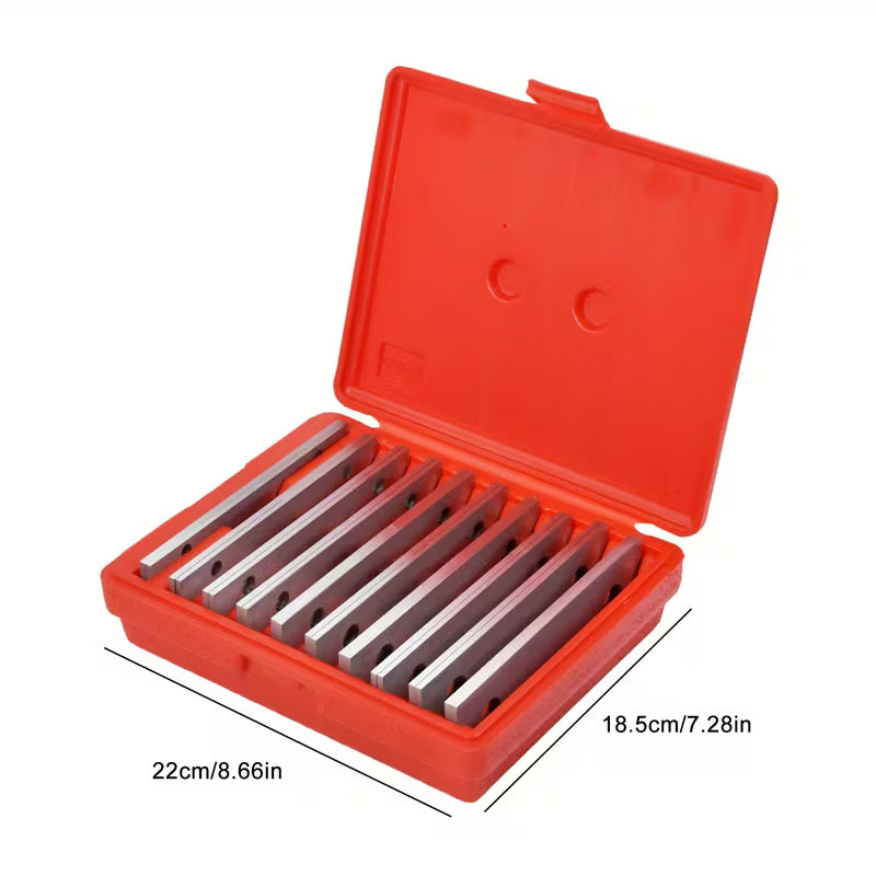 Thin parallel bar set, 10 pairs of parallel blocks, 0.0005 inch accuracy, for lathe and milling