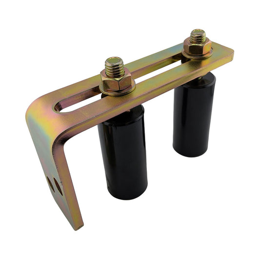 Adjustable 3 inch sliding gate nylon roller guide with L-shaped bracket