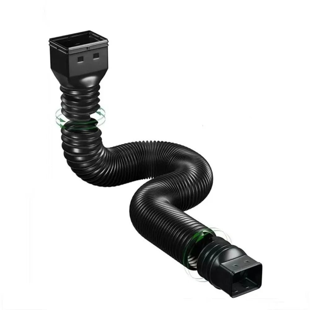 Expandable flexible 150cm guttering drain pipe, rainwater downspout extension