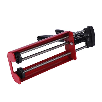 Red manual dual component epoxy cartridge caulk gun adhesive applicator