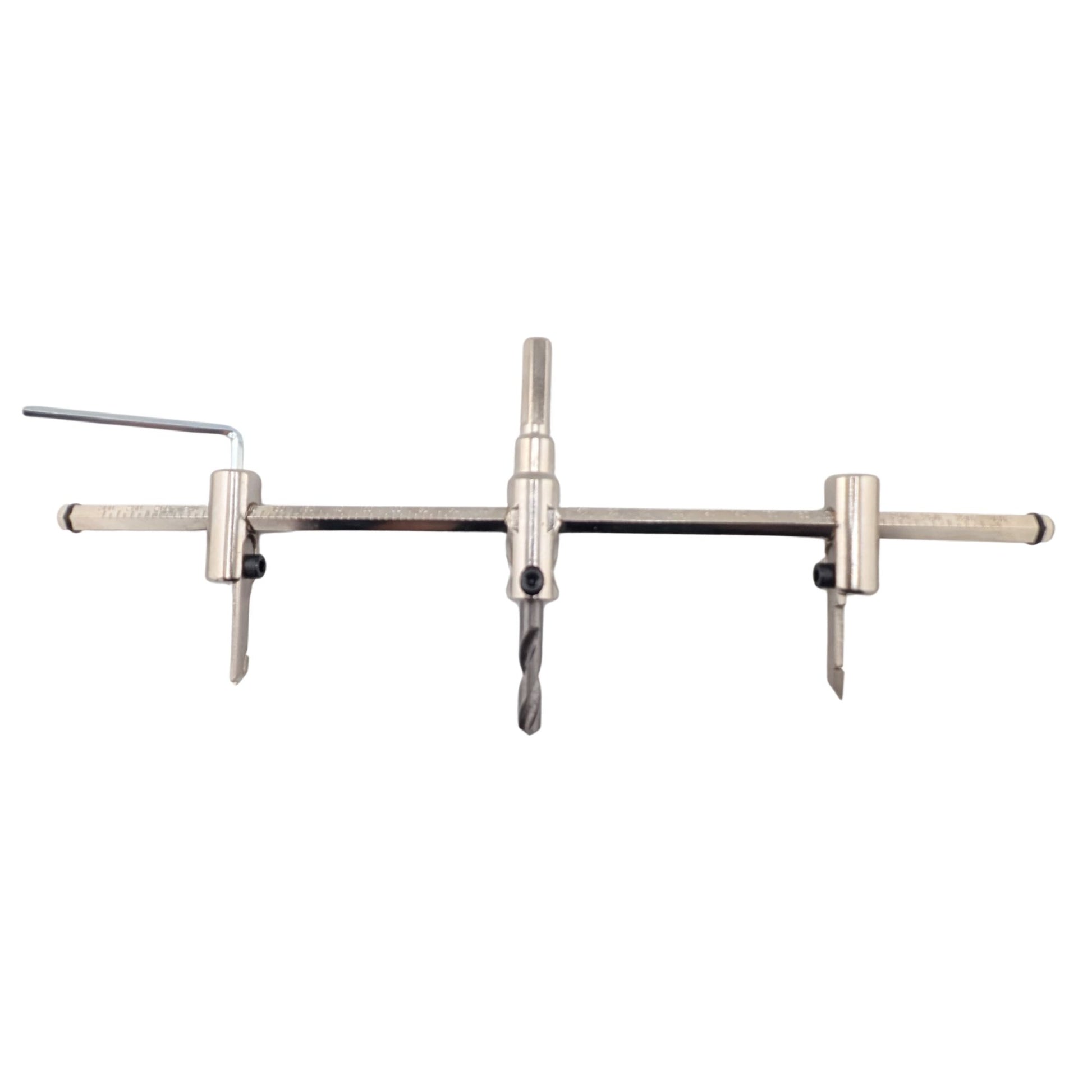 Alloy Circle Cutter, 30-300mm Adjustable Hole Saw Drill Bit for Woodworking & Plastic