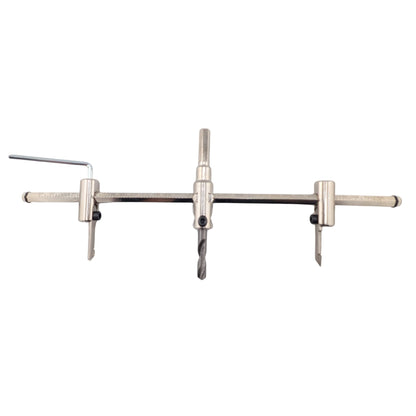 Alloy Circle Cutter, 30-300mm Adjustable Hole Saw Drill Bit for Woodworking & Plastic