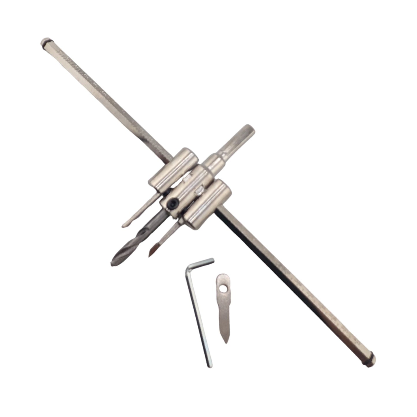 Alloy Circle Cutter, 30-300mm Adjustable Hole Saw Drill Bit for Woodworking & Plastic