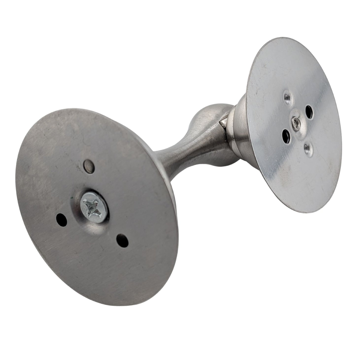 4 Pack Magnetic Door Stopper Brushed Nickel Finish, No-Drill Door Stop with Strong Adhesive