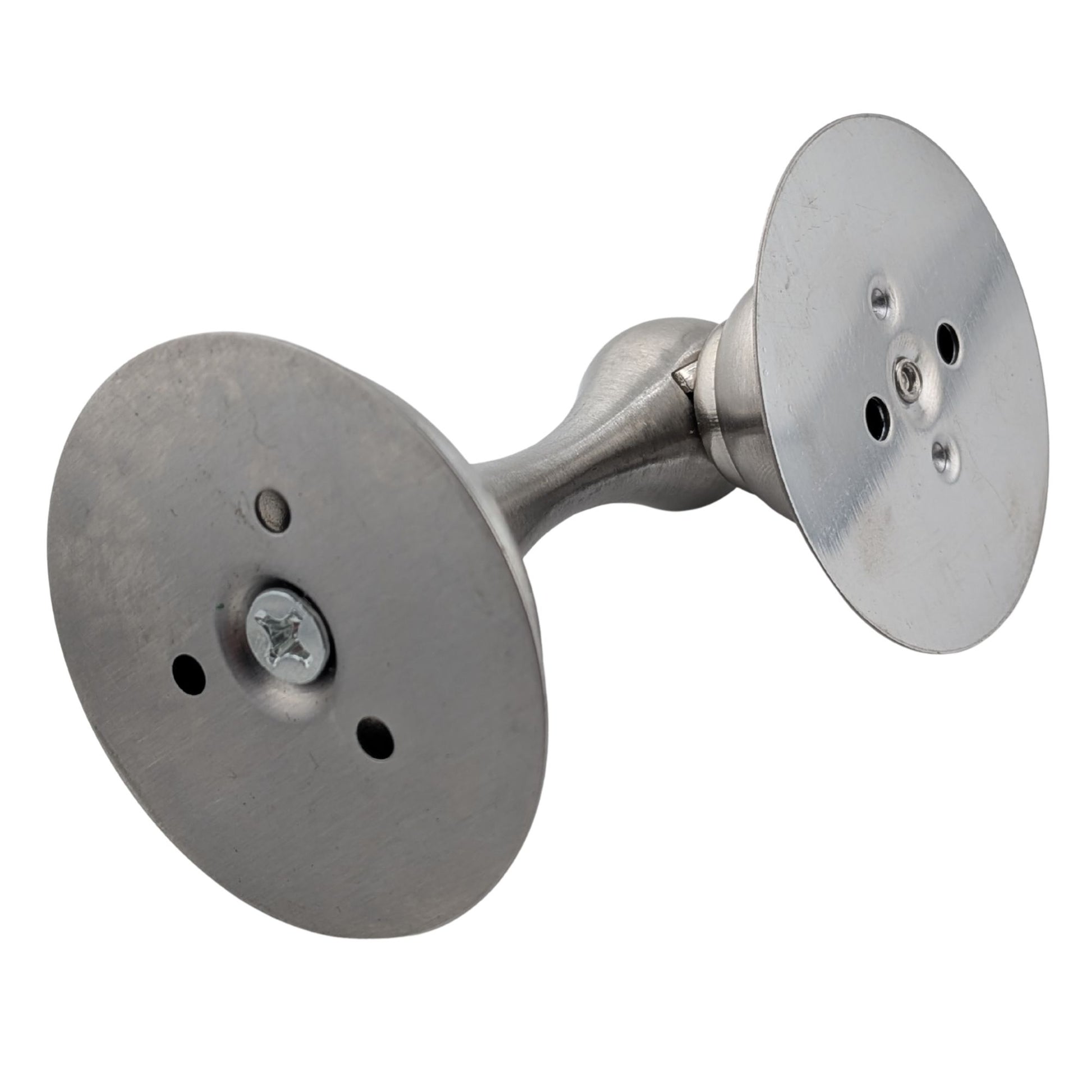 4 Pack Magnetic Door Stopper Brushed Nickel Finish, No-Drill Door Stop with Strong Adhesive