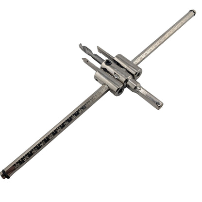 Alloy Circle Cutter, 30-300mm Adjustable Hole Saw Drill Bit for Woodworking & Plastic