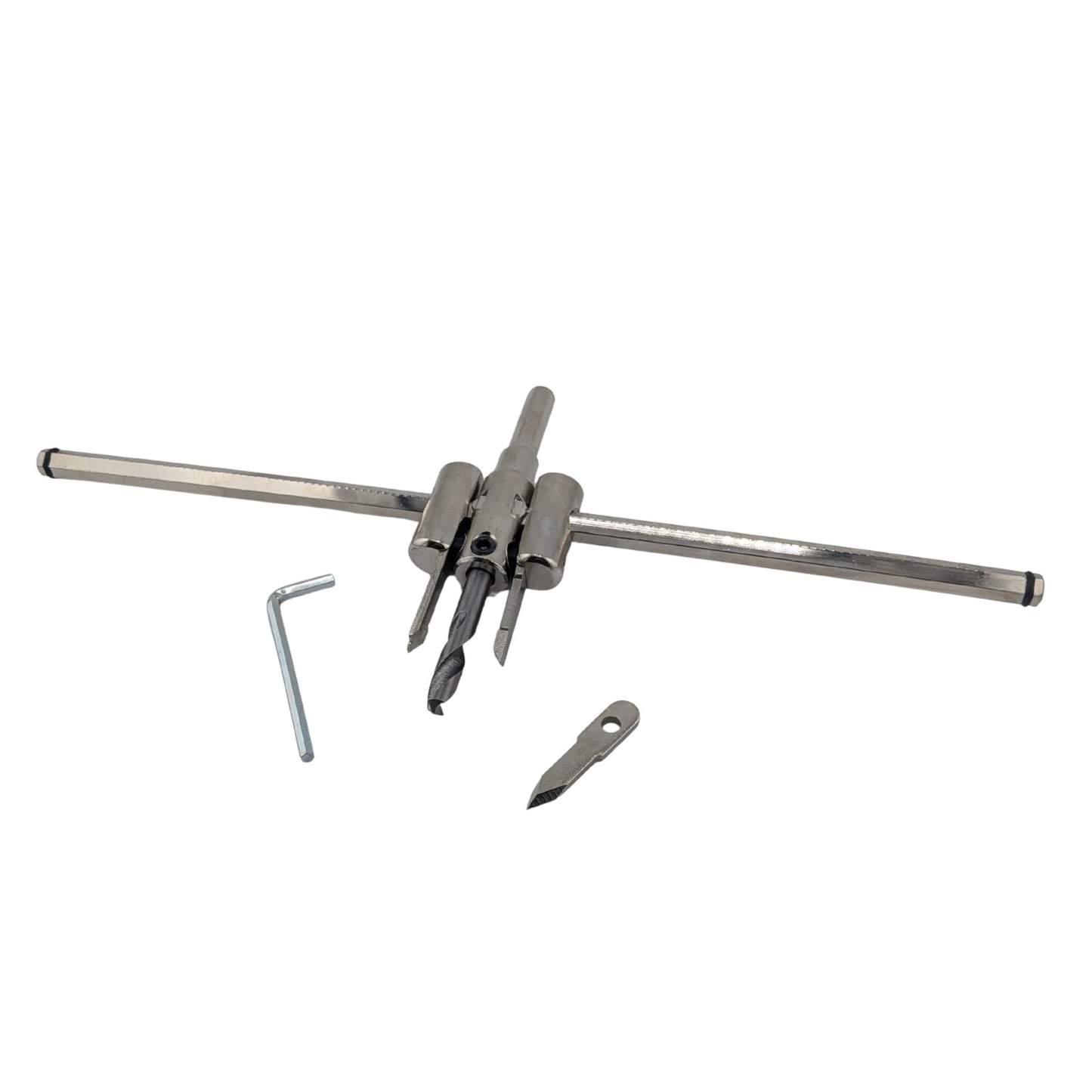 Alloy Circle Cutter, 30-300mm Adjustable Hole Saw Drill Bit for Woodworking & Plastic