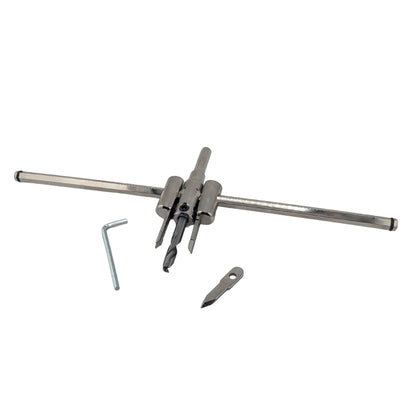 Alloy Circle Cutter, 30-300mm Adjustable Hole Saw Drill Bit for Woodworking & Plastic