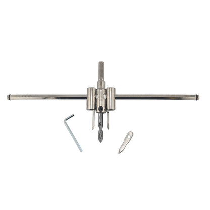 Alloy Circle Cutter, 30-300mm Adjustable Hole Saw Drill Bit for Woodworking & Plastic