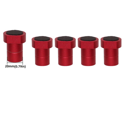8 pack 20mm aluminium bench dogs with non-slip pad for T-track woodworking